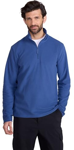 Mountain Warehouse Camber II Mens Half-Zip Fleece Jumper Blue 3XL
