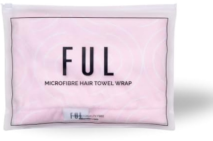 FUL Microfibre Hair Towel Wrap, Quick Drying Turban for Wet Hair | Ultra absorbent and frizz-reducing. Suits curly and long hair. For women.
