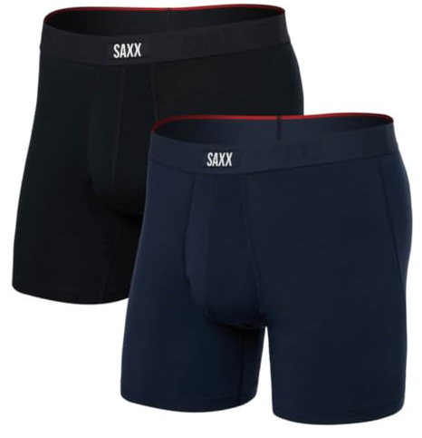 SAXX Underwear Co. Men's Vibe Xtra Soft Comfort Boxer Brief Fly 2-pack Boxer Briefs