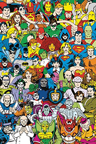 GB Eye Poster DC Comics Retro-Stimmen, Mehrfarbig
