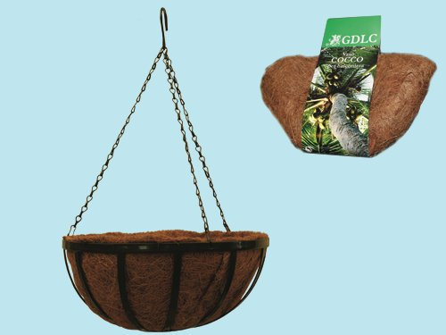 Ersatzteile Töpfe Kokosfaser GDLG für Balkonkästen mit Kette Durchm.35 cm conf 6 Stk