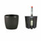 Set Blumentopf Venus 13/12 dunkel Silber Ø 16cm Höhe 14cm+Kulturtopf+Wasserstandsanzeiger