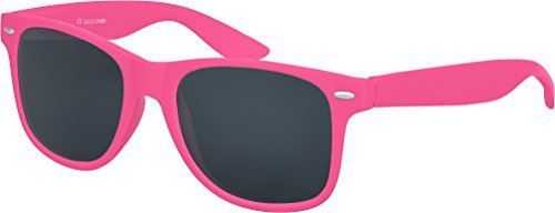 Balinco Sonnenbrille UV400 CAT 3 CE Rubber - mit Federscharnier für Damen & Herren (pink - smoke)