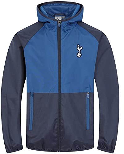Tottenham Hotspur officiel - Coupe-vent/Imperméable thème football - garçon - Bleu - 12-13 ans