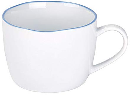 Lambert Piana Taza de café/té Blanco Borde Azul claro