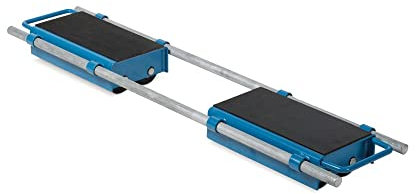 HEMMDAL Transportfahrwerk | 12.000 kg Tragkraft | HxBxT 110 x 420 x 268 mm | verstellbar | 12 Rollen mit Nylon-Bereifung | Transportwagen | Schwerlastroller | Transport-Rollwagen