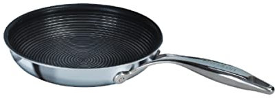 Circulon SteelShield C Series Stainless Steel Frying Pan 25cm - Induction Frying Pan with Hybrid Non Stick, Metal Utensil Safe & Dishwasher Safe Cookware