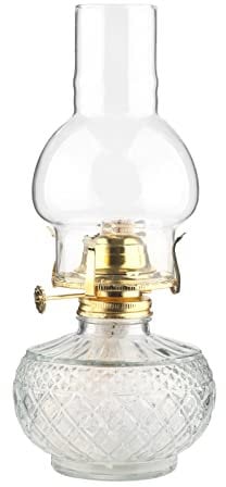 500ml Large Capacity Oil Lamp - Crystal Glass Chimney Kerosene Lamp Hurricane Paraffin Lantern With 5 Wick For Indoor Kitchen Use