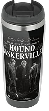 Profiles Sherlock Holmes in Baskerville Hound - Travel Mug, Thermal Insulated Cup for Hot and Cold Beverages Drinks