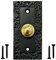 Akatva Door Bell Button – Bell Push Button – Doorbell Chime Wired - Doorbell Button Wired – Door Bell Ringer Button – Doorbell Button Replacement – Wired Doorbell Button - Antique Black Finish