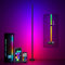 MIWATT RGB Corner Floor Lamp, 143CM Color Changing LED Corner Lamp with APP Control, Modern Standing Lamp with Music Sync and 16 Million DIY Colors, Heavy Base for Bedroom Living Room Gaming Room
