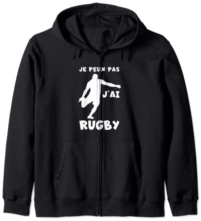 Je Peux Pas J'ai Rugby Player France Rugby Jersey Kapuzenjacke