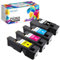 HALLOLUX 1250 Toner Kompatible für Dell 1250c 1250 Multipack Druckerpatronen für C1765nfw C1765nf C1760nw 1350cnw 1355cn 1355cnw C1760 C1765,Schwarz Cyan Gelb Magenta, 4er-Pack