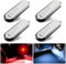 Teguangmei 4 PCS Car Door Warning Light, 7 Colors 4 Modes Universal Car Door LED Safty Light, USB Charging Car Welcome Light, Waterproof Wireless Door Open Auto Warning Lamp, Prevent Accident