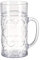 Plastic Beer Mug with Handle Unbreakable Drinking Glasses Shatterproof Water Tumblers for Indoor Outdoor Dishwasher Safe Clear Beer Cups