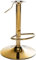 CLP Barhocker-Gestell I Höhenverstellbare Barstuhl-Säule I 10 X 10 cm Lochabstand, Farbe:Gold