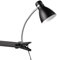 lightling Klemmleuchte Harley, mit Schnurschalter, fllexibel verstellbar, IP20 Indoor, exkl. 1 x E27 max. 10W, Ø 11 cm, Höhe 36 cm, Metall, schwarz matt