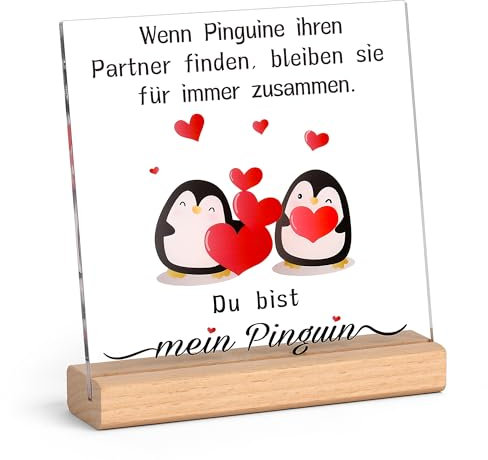 Eaprala Geschenk für Sie Holzsockel Zeichen Tischdekoration Geburtstagsgeschenk für Frauen, Ich Liebe Dich Geschenke für Frauen Männer, Hochzeitstag, Geschenk für Paare,für Paare