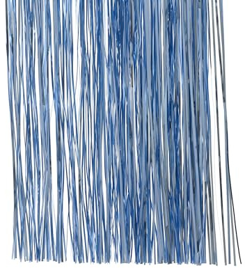 Kaemingk Lametta 40x50cm für den Weihnachtsbaum - Christbaumschmuck Weihnachtsdeko Weihnachtsgirlande - Disco & Party Glitzer Deko - Himmelblau