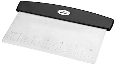 LACOR - 67029 - Rasqueta Cortadora, Rectangular, Acero Inoxidable, Multiusos, Amasar, Cortar, Medir y Limpiar, Ideal para Masa de Pan, 16,5 x 11cm, INOX