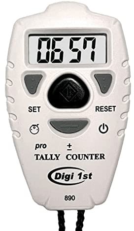 Digi 1st TC-890 Digital Tally Counter, Electronic Up Down Clicker, Add/Subtract People & Pitch Counter for Golf, Lap & Knitting (1-Pack)
