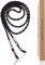 GERNEO® - Milano - cinturino per occhiali in pelle intrecciata - cordino unisex in PU per occhiali da sole e da lettura - porta occhiali grigio antracite (nero)