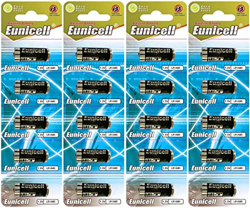 20 x LR1 / N/Lady 1.5 V (4 Blister Packs of 5 Batteries) Alkaline Battery AM5, UM5 4001, 4901, MX9100, 910A Disposable Eunicell FBA
