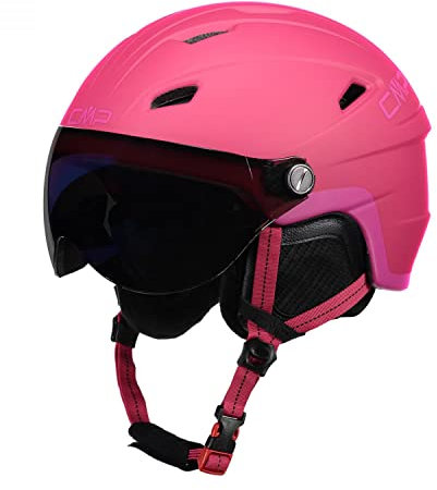 CMP - Casco da sci per bambini Wj-2 con visiera, Strawberry, S