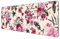 Dynippy Tapis de souris de jeu fin et allongé avec bords cousus - Grand tapis de souris XXL - Pour le bureau et la maison - Fleurs roses vintage