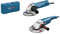 Bosch Professional Winkelschleifer-Set: GWS 22-230 P + GWS 880 (inkl.Zusatzhandgriff, Aufnahmeflansch, Spannmutter, Schutzhaube, Zweilochschlüsse, Handwerkoffer)