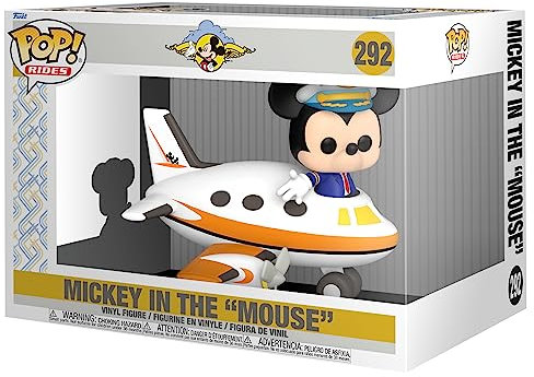 Funko Pop! Rides: Disney - Mickey Mouse With Plane - Amazon Exclusive - Collectable Vinyl Figure - Gift Idea - Official Merchandise - Toys for Kids & Adults - Movies Fans