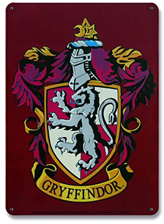 Logoshirt® Harry Potter I Gryffindor I Wappen I Blechschild Retro I Magnettafel I Klein I DIN A5