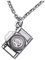 Crownofribbons Collana con Fotocamera, Regalo per Donne, Ispirazione Vintage, Zinco
