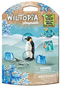 Playmobil 71061 Manchot Empereur - Wiltopia - Carte d'animaux à Collectionner - Gamme Wiltopia avec Plus de 80% de matériaux recyclés ou biosourcés en Moyenne - Dès 4 Ans