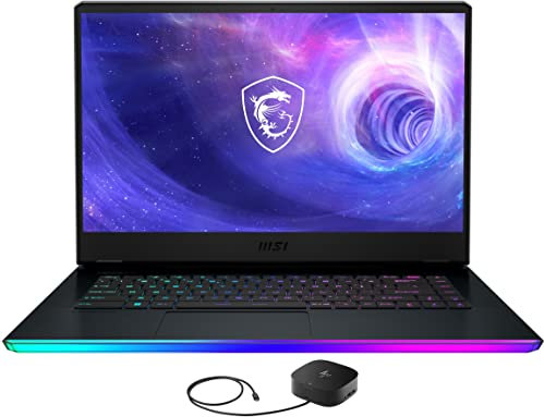MSI Raider GE66-15 Gaming & Entertainment Laptop (Intel i7-12700H 14-Core, 64GB DDR5 4800MHz RAM, 2x8TB PCIe SSD RAID 0 (16TB), GeForce RTX 3080 Ti, 15.6 Win 11 Pro) with G2 Universal Dock