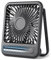 Koonie USB Tischventilator, 2000mAh Mini Tischventilator, 3 Geschwindigkeiten & 180°Einstellbar, Ruhig-35dB, Tragbarer Ventilator Leiser für den Schreibtisch, Zuhause und Büro(Schwarz)