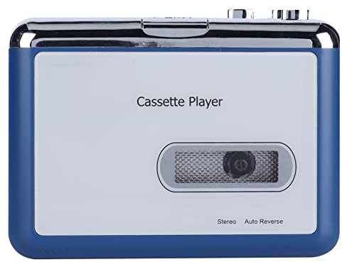 Yctze Lettore di Cassette Portatile con Inversione Automatica con Uscita per Cuffie e Altoparlante, per gli Appassionati di Digitalizzatori di Lettori di Cassette e