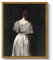ARPEOTCY Leinwand Bilder mit Rahmen, Vintage Wandbilder, Klassisch Wand Deko Wohnzimmer Schlafzimmer Badezimmer Küche, Bauernhaus Zimmer Deko Aesthetic, Lady Painting, 20x25cm, klein