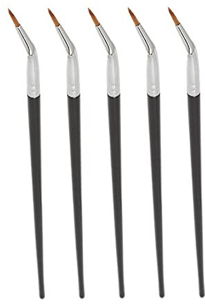 Ensemble de Pinceaux pour Eye-liner, 5 Pièces, Pinceaux pour Eye-liner Courbés, Multifonctions, Pinceaux pour Eye-liner Coudés, Outil Cosmétique pour Correcteur