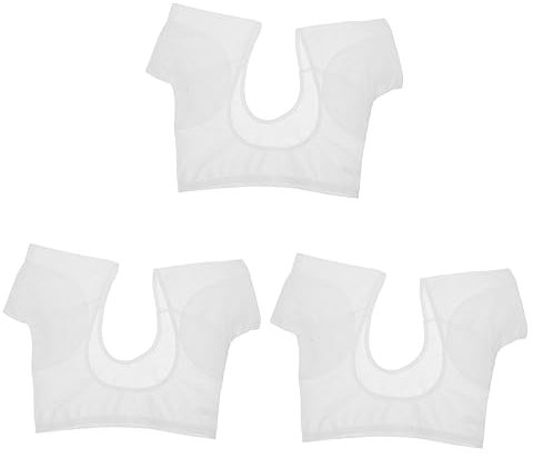 CRILSTYLEO 3 Stück Achselschweißpads Sportaufkleber Saugfähig Achselschutz Unterwäsche Schweißweste Achselschweißpad Achselschweißweste Für Damen Damen Achselweste Polyester