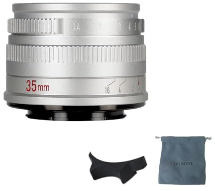 7artisans 35 mm F1.4 Mark II APS-C Manueller Fokus Festobjektiv Große Blende Kompatibel mit Nikon Z-Mount Kamera Z50 Z6 Z7 Z6 II