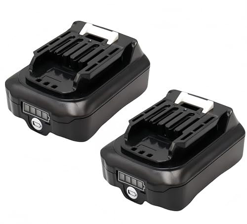 Geelink 2Pack 10.8V BL1021B Li-ion Battery Replacement for Makita 12V CXT BL1016 BL1015 BL1041B DF031D DF0331D TD110D