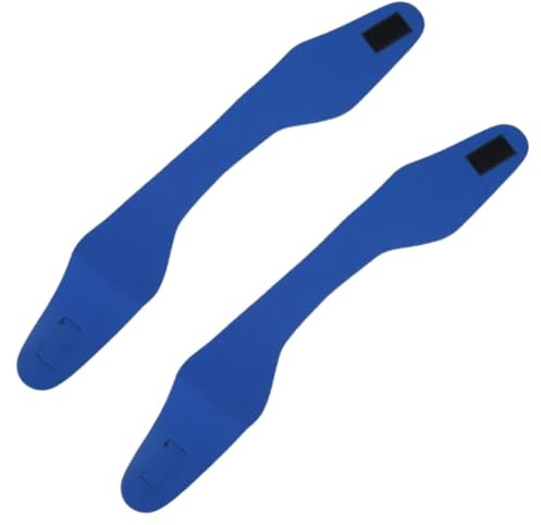Lot de 2 bandeaux de natation, couvre-oreilles pour la natation, bandeau élastique en néoprène réglable pour adultes et enfants (M)