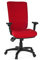 hjh OFFICE 702120 Profi Bürostuhl Zenit HIGH Stoff Rot Drehstuhl ergonomisch, Arm- und Rückenlehne verstellbar