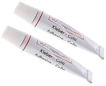 Wimpernwelle Kleber zum Fixieren der Wimpern, Wimpernkleber, Fixierer für Wimperndauerwelle, 2 g, 2 Stück