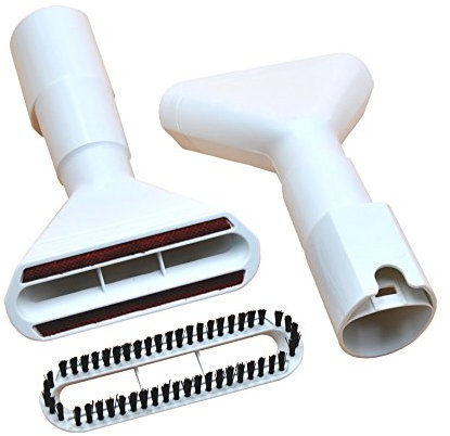 FSProdukte Polsterdüse OVAL weiß inklusive Bürstenaufsatz geeignet für Vorwerk Kobold 130, 131, 135, 136, 140, 150, 200, VT 252, 260, 265, 270, 300