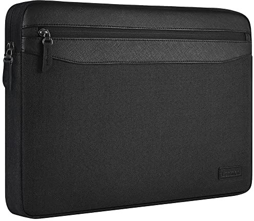 LONMEN Water Resistant 12.5-13 Inch Laptop Sleeve Bag Case for 13 MacBook Pro / 12.9 iPad Pro 2016-2017/13.5 Surface Laptop 2/13.3 Lenovo Yoga C630, Black