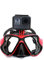 Eyeon Nuoto Maschera Subacquea Sub Occhiali Immersioni per Snorkeling con Supporto per Action Camera per GoPro, Xiaomi YI, SJCAM, Apeman, Crosstour, Victure, Campark AKASO, WIMIUS, DBPOWER (Rosso)