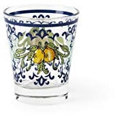 Excelsa 64248 Amalfi Set mit 6 Schnapsgläsern, Glas, blau