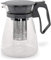 Quttin 85732 Jarra para Infusiones Cristal, Glass, Negro, Talla única